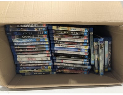 Extensive Blu-ray and DVD collection comprising ap...