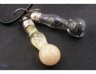 NATURAL AUSTRALIAN OPAL & SAPPHIRE PENDANTS       ...