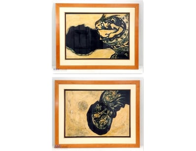 ARTIST UNKNOWN

Monoprints On Paper

Set Of Two Mo...