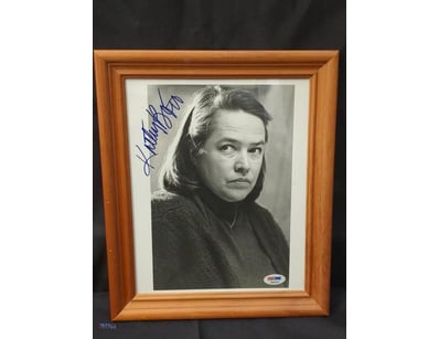 AUTOGRAPHED PHOTOGRAPH OF KATHY BATES.

Item Size:...