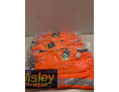 Bulk lot of Bisley Workwear orange and navy fleece...
