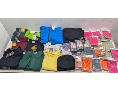 Assorted mens clothing and accessories,includes po...