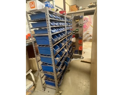 Mobile Parts Storage Bin Rack 

Machinery House S0...