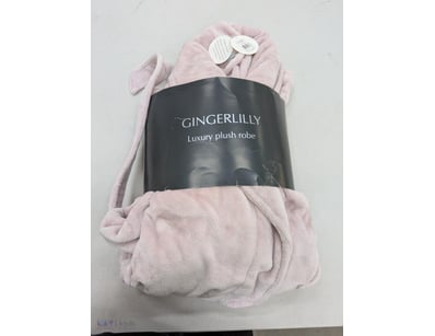 RRP:$129.95, Gingerlilly Luxury Plush Robe, pink, ...