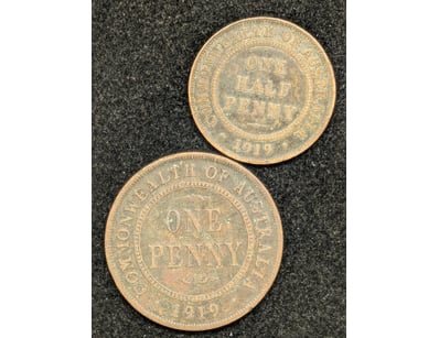 COLLECTION OF TWO UNITED KINGDOM CURRENCY

Year ...