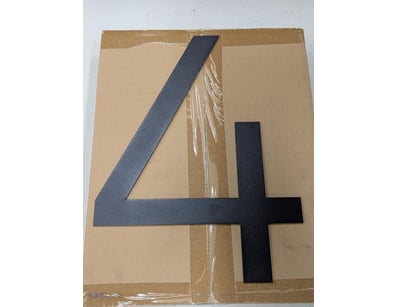 Ten adhesive '4' numeral decoration, gilroy 400mm ...
