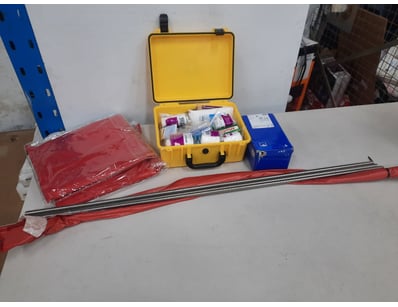 Assorted Lot, Includes first aid kit, Brake pads a...
