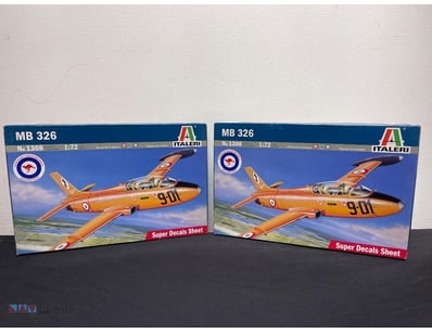 ITALERI MB 326 AIRCRAFT MODEL KITS (LOT OF 3) -

C...