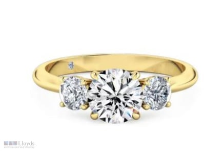1.0CTW GRA   MOISSANITE RING IN 925 STERLING SILVE...