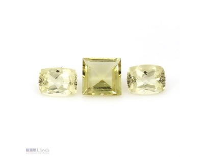 4.90CT TSW X 3, NATURAL BERYL HELIODOR     

Recta...
