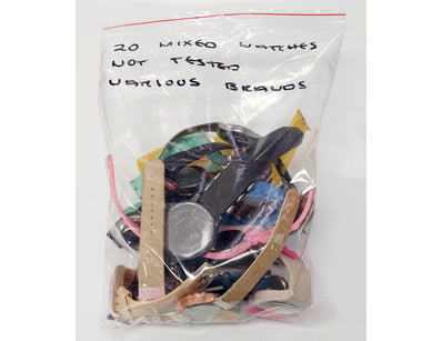 LOT OF 20 MIXED WATCHES - UNTESTED VINTAGE AND MOD...