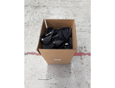 Assorted box of diving boots in different sizes an...