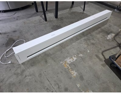 White wall mounting timber casing with PowerPoint
...