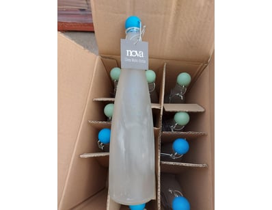 RRP $792 BOX LOT- QTY 12 x Nova Frosted Glass Wate...