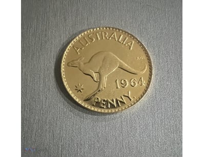 1964 AUSTRALIA LAST PRE DECIMAL QUEEN ELIZABETH GO...