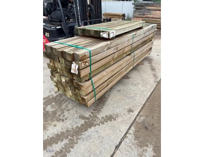 Treated Pine Sleepers, 90mm x 90mm profile, 80 Len...