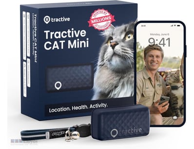 Tractive Mini GPS Cat Tracker Collar Included - RE...