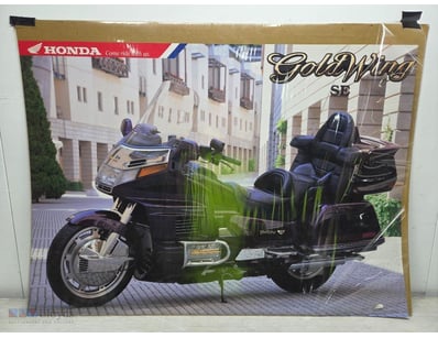 Honda Gold Wing SE promotional poster featuring a ...