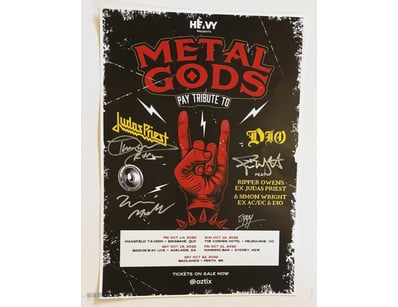 ACDC, JUDAS PREIST, ANGELS METAL GODS SIGNED 2022 ...