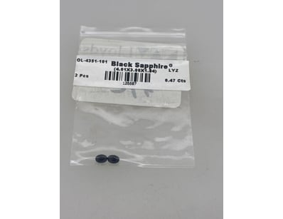

BLACK SAPPHIRE
QTY X 2

0.47CTS
4.01X3.00X...