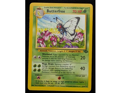 BUTTERFREE POKÉMON TRADING CARD - BASE SET #33/64...