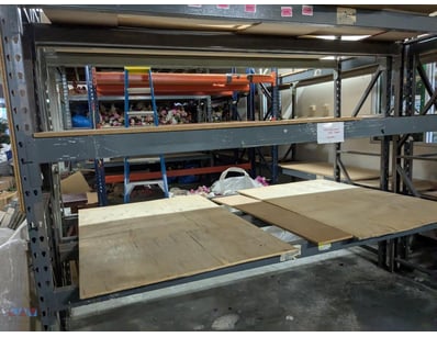 Industrial Racking ONLY

Note: All contents curren...