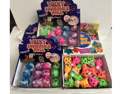 Bulk Squish Balls, Llamas, Bouncy Balls, 5 Display...
