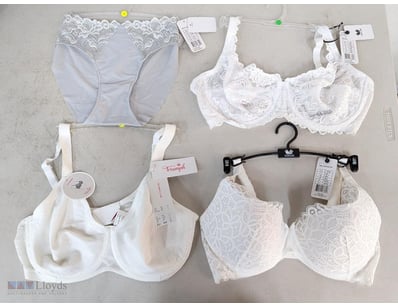 Two Wacoal bras with lace design (14DD & 18DD), wa...