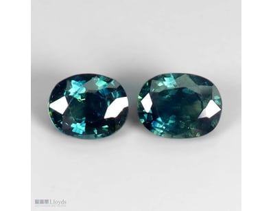 NATURAL 1.30CT OVAL FACET GREENISH BLUE AUSTRALIAN...