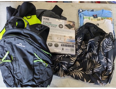 Comprehensive outdoor and travel gear collection f...