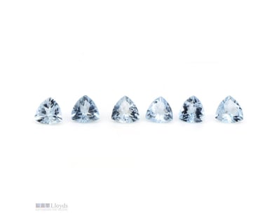 5.48CT TSW X 6, NATURAL BERYL AQUAMARINES     

Tr...