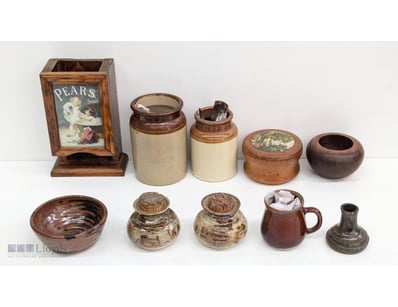 COLLECTION OF ANTIQUE POTTERY AND CERAMIC VESSELS ...