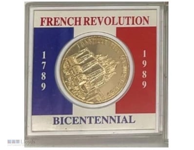 1789 - 1989 FRENCH REVOLUTION BICENTENNIAL MEDALLI...