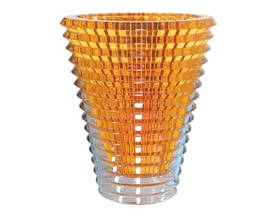 BACCARAT EYE OVAL AMBER XL 2810822 VASE 2016

It...