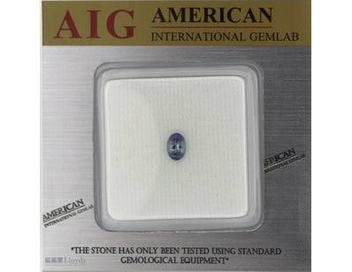 0.94CT CERTIFIED, NATURAL TANZANITE     

Oval Cut...