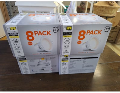 HPM LED downlights, 8-pack units

BID MUST TAKE 4 ...