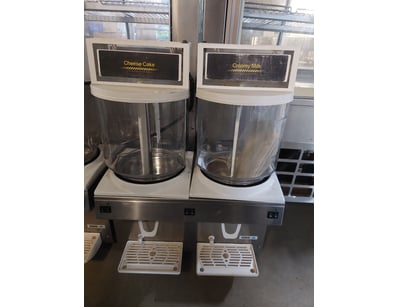 Double tank commercial slush machine, model CBQ, d...
