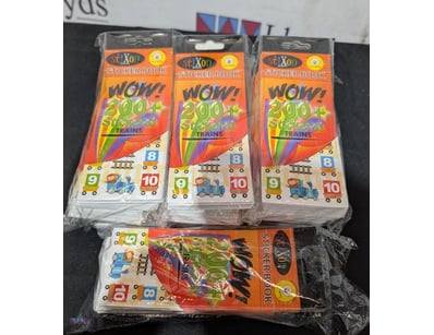 Lot of seven bundles of Stixon sticker books featu...