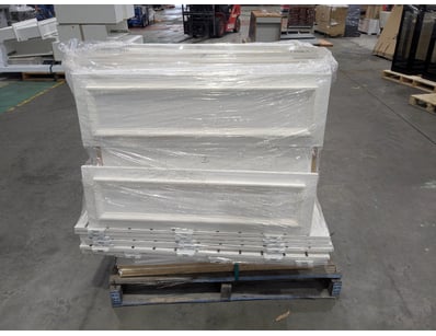 Comprehensive White Shelving System

