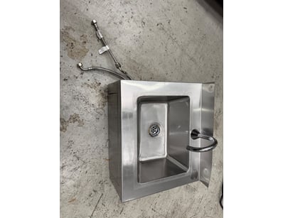 Stainless steel Sink, Wall Mounted, Scratches & De...