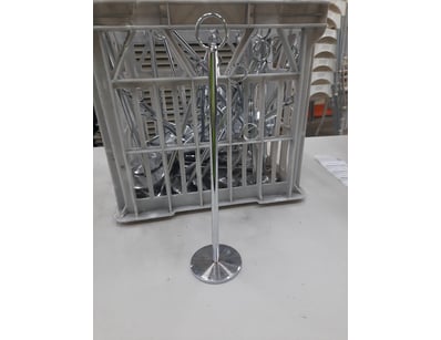 Table number stand, Silver Finish.

Unknown quanti...