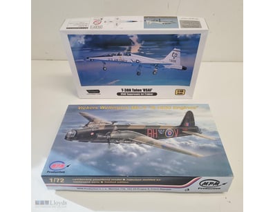 LOT OF TWO UNASSEMBLED AIRCRAFT MODEL KITS - T-38A...