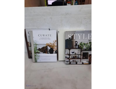 Home design and health books.

SOLD AS LOT.

