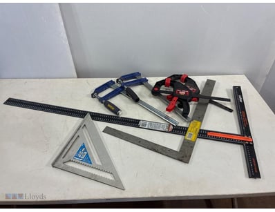 Clamps and Construction square lot 

Including: 2 ...
