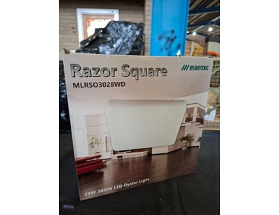 RRP $519.60 BULK LOT - 4 x Martec Razor Square LED...
