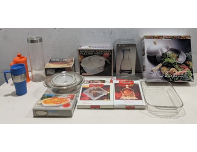 Vintage kitchenware collection featuring multiple ...