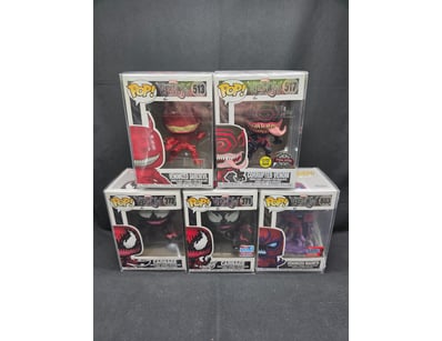 VENOM MARVEL FUNKO POP COLLECTION - 5 FIGURES WITH...