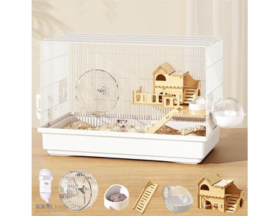 RRP $99 LIODUX 8 in 1 Hamster Cage 2-Layer Luxurio...