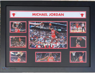 MICHAEL JORDAN PHOTOGRAPHIC COLLAGE 

Framed Using...