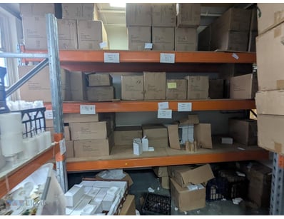Industrial Racking ONLY

Note: All contents curren...